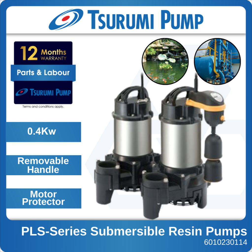 [CLEAR STOCK] Tsurumi 50PNI2.4S (400W) 50mm Submersible Koi Pump/Pond
