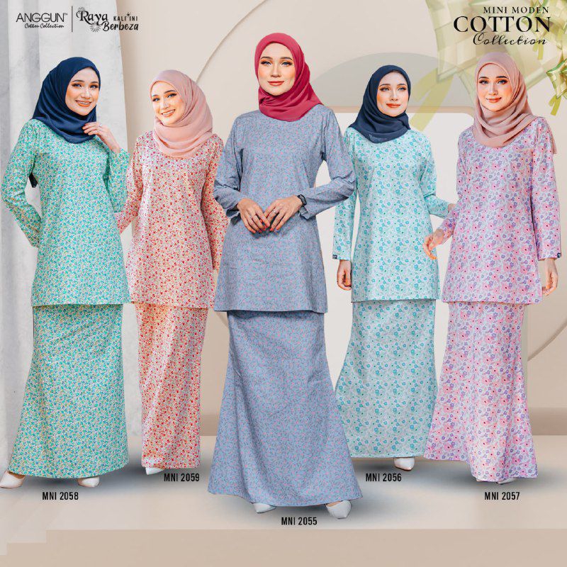 Baju Kurung Mini Moden Xs 10xl By Anggun Cotton Shopee Malaysia 8124