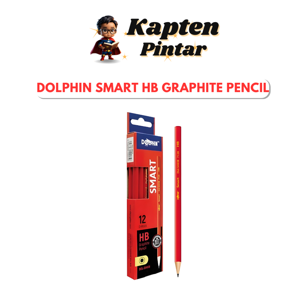 DOLPHIN Smart HB Graphite Pencil (Box) | Shopee Malaysia