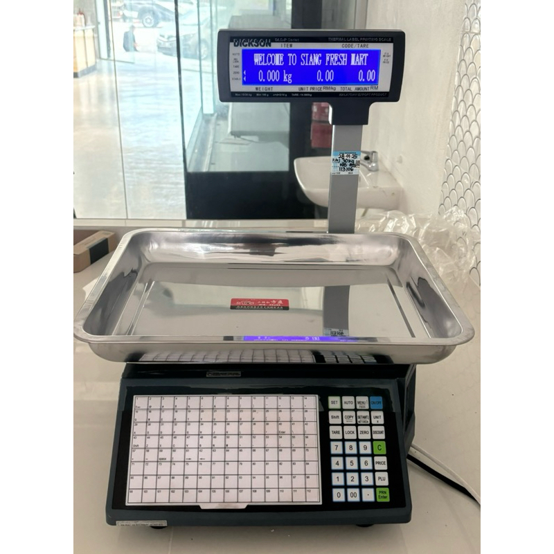 Dickson Barcode Label Weighing Scale Machine 30kg RLS 1100 Timbang ...