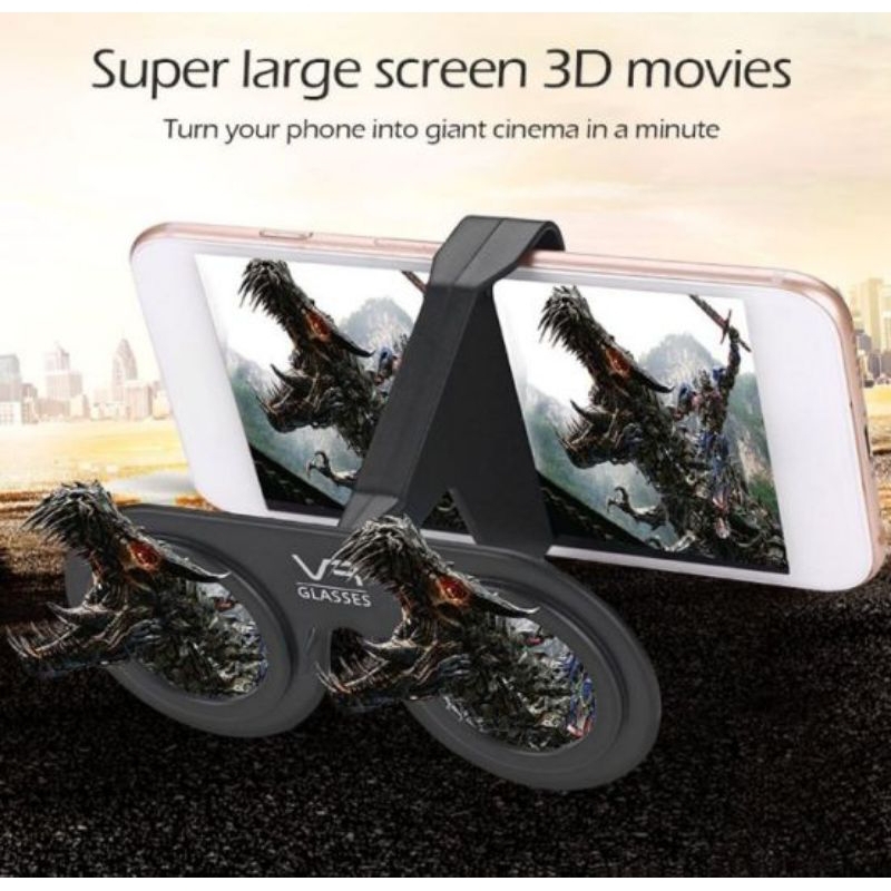 5G Lab VR Square Mini Virtual Reality Glasses for Smartphone Foldable ...