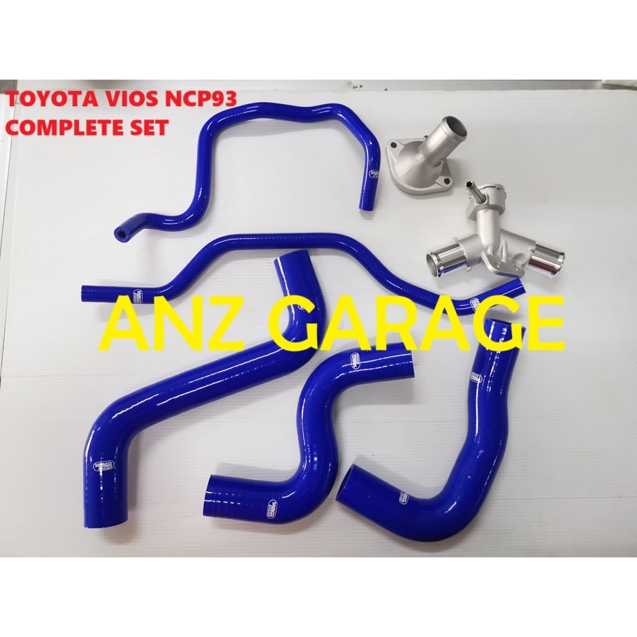 VIOS NCP93 NCP150 SAMCO RADIATOR HOSE COMPLETE BY PASS - ALUMINIUM T ...