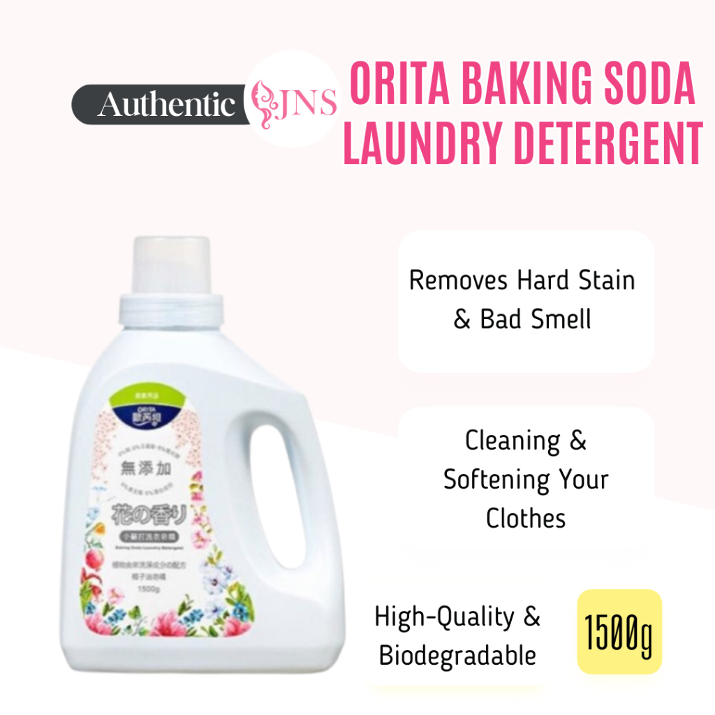 Orita Baking Soda Laundry Detergent Original (1500g) Ready Stock