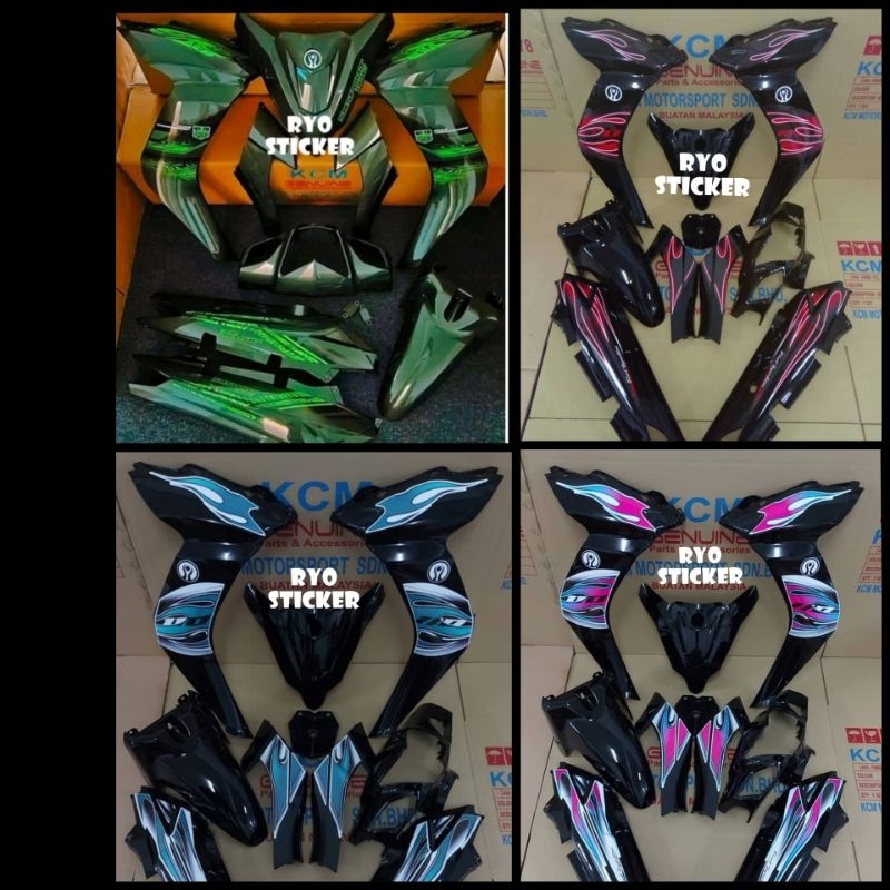 STICKER SM SPORT 110E API/RC/BATIK/CHOI/NAGA/BATMAN/ONE PIECE/HAYABUSA ...