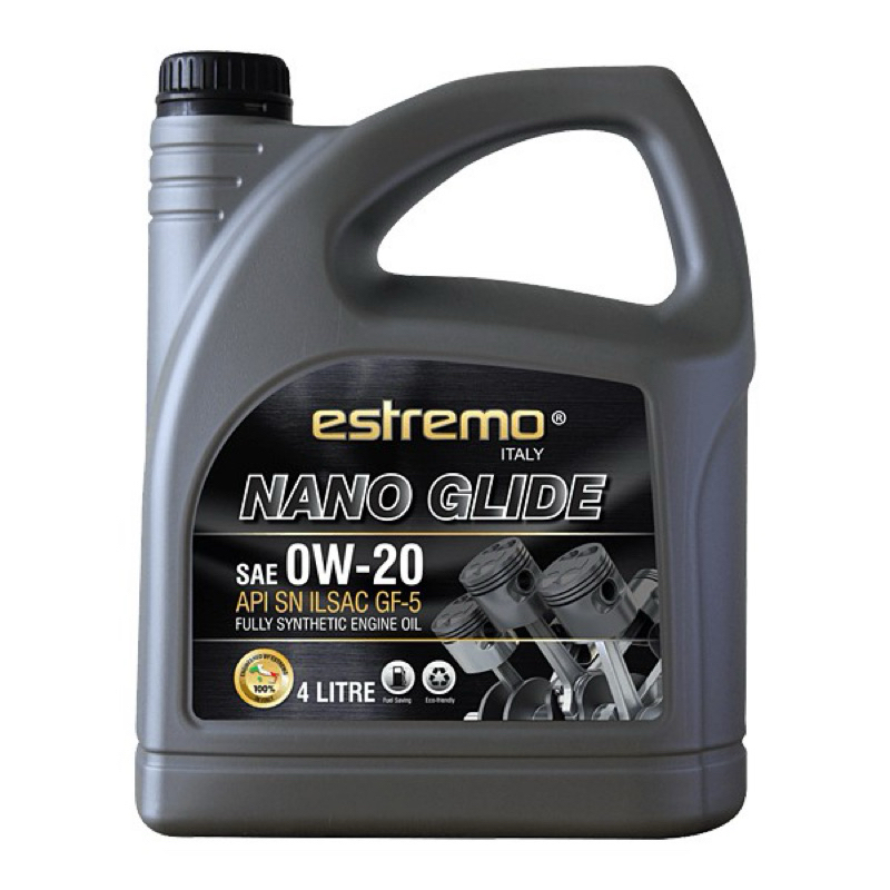 ESTREMO NANO GLIDE FULLY SYNTHETIC ENGINE OIL 0W20 (4L) Shopee Malaysia