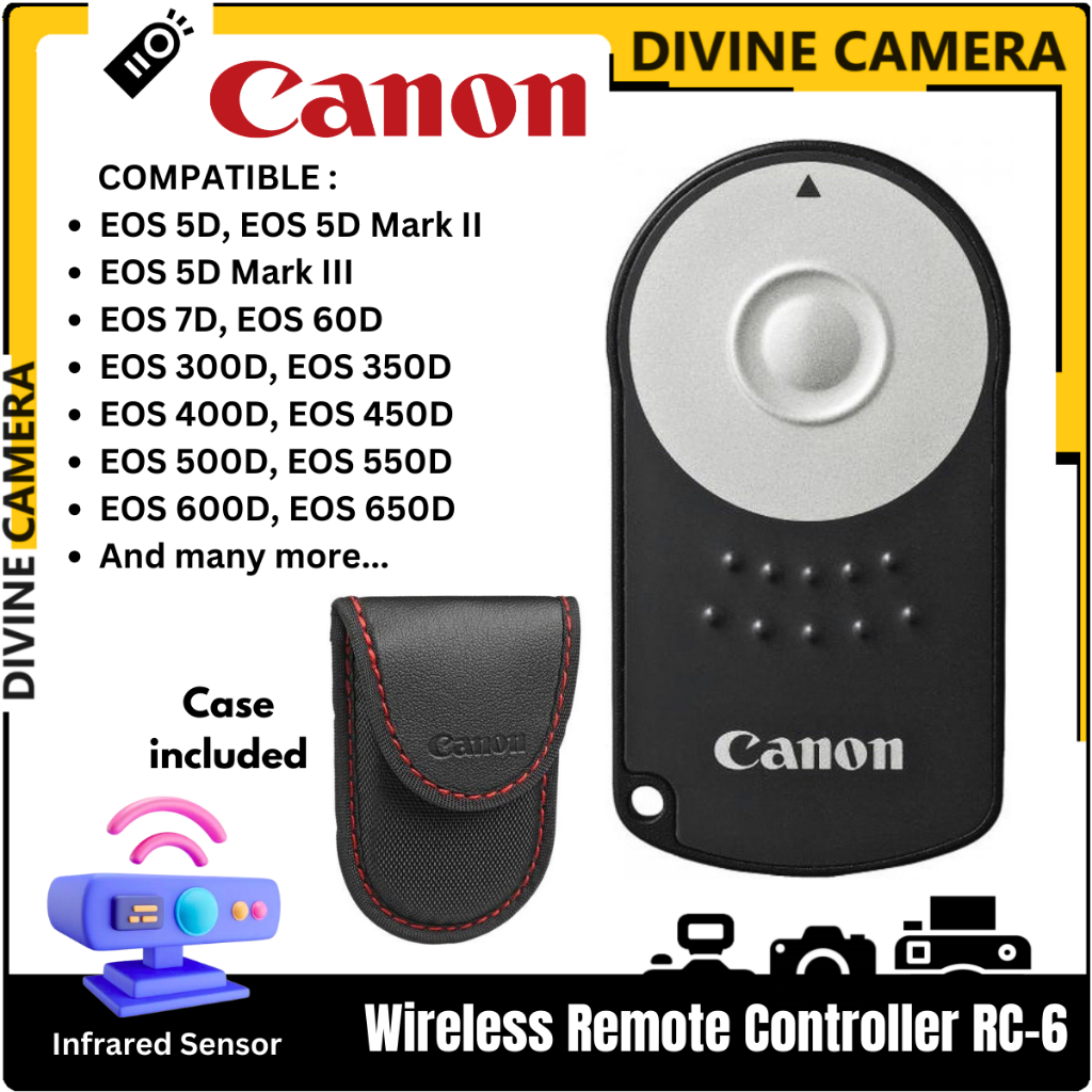 CANON Wireless Remote Shutter Controller RC-6 for Canon Cameras ...
