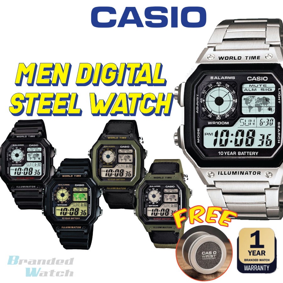 Casio world clearance time watch manual