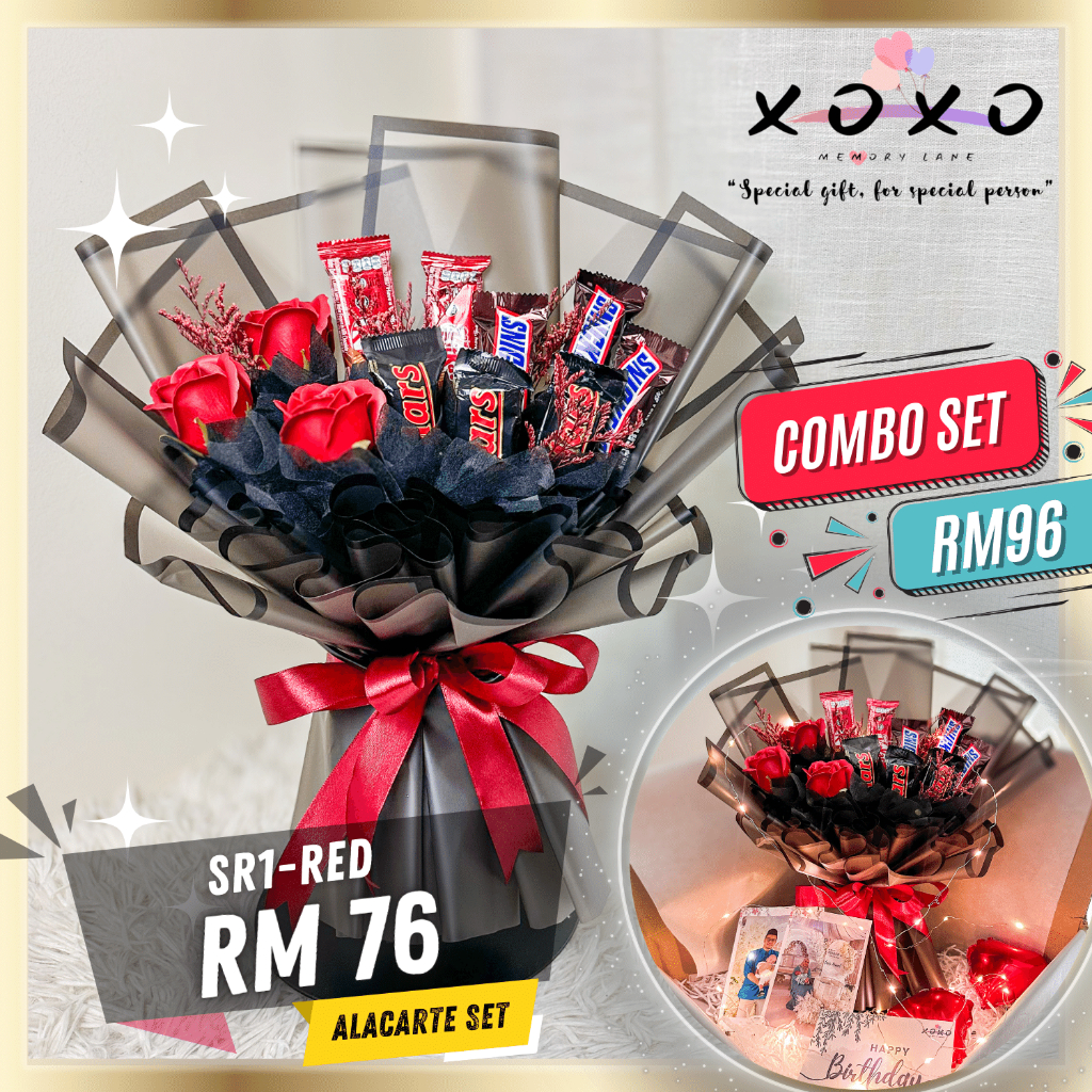 Chocolate Bouquet Surprise Birthday Gift Hadiah Birthday Bunga