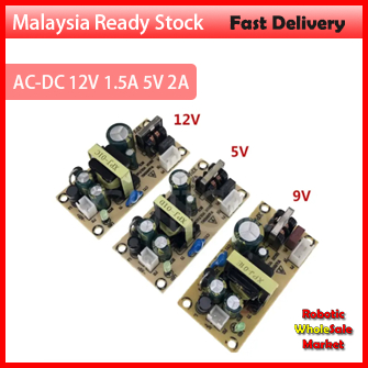 AC-DC 12V 1.5A 5V 2A Switching Power Supply Module Adapter Bare Circuit 100-265V AC 220V to 12V 5V 9V Board Regulator