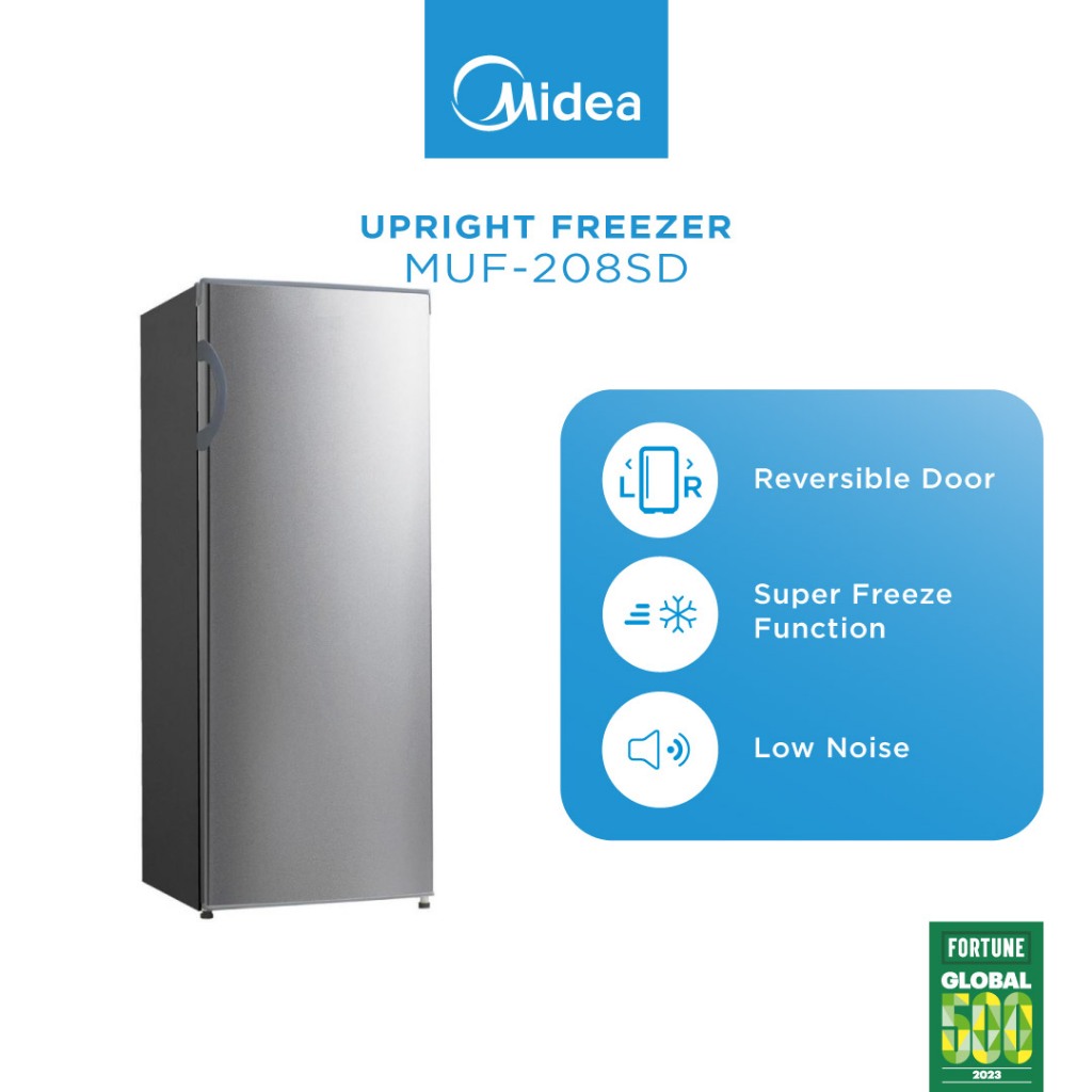 Midea MUF208SD Gross 188L Upright Freezer / Refrigerator / Fridge