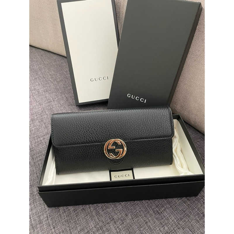 Authentic Gucci G Lock Wallet 615524 | Shopee Malaysia