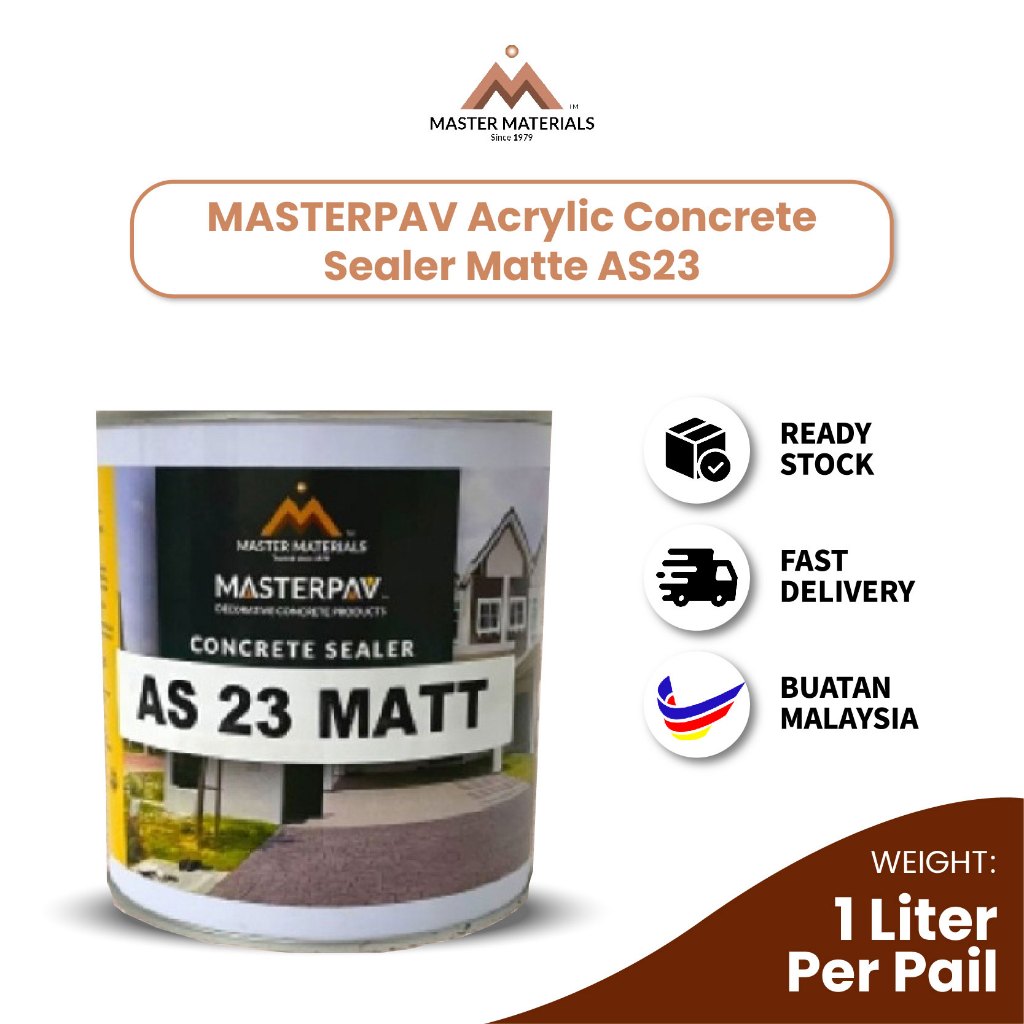 MASTERPAV Matte Acrylic Sealer (1L) AS23 Pengilat Arkilik Pengilat