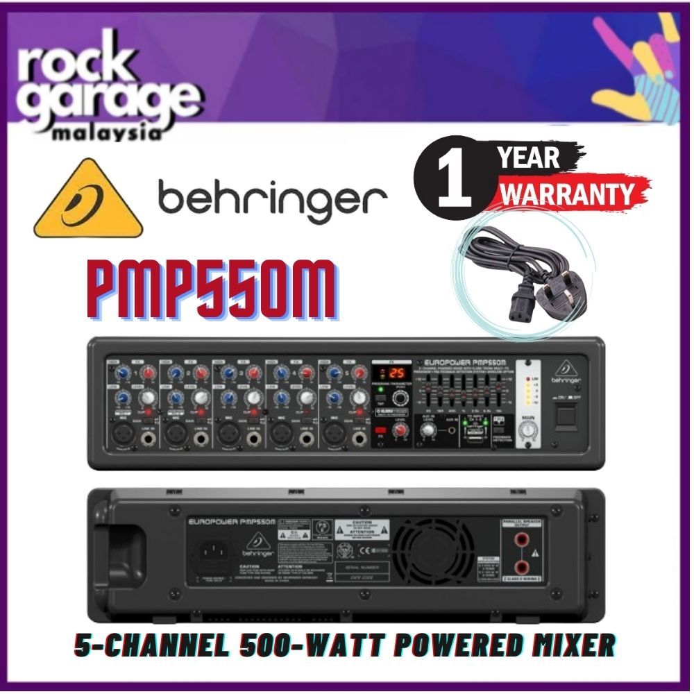Behringer Europower PMP550M 5-Channel 500-Watt Powered Mixer ( PMP-550M