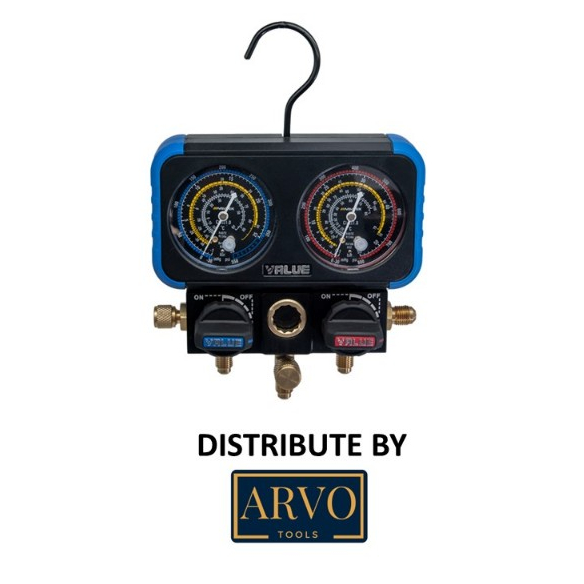 VALUE MANIFOLD SET FOR R22/410a/134a/32 (FOR AIRCOND SYSTEM