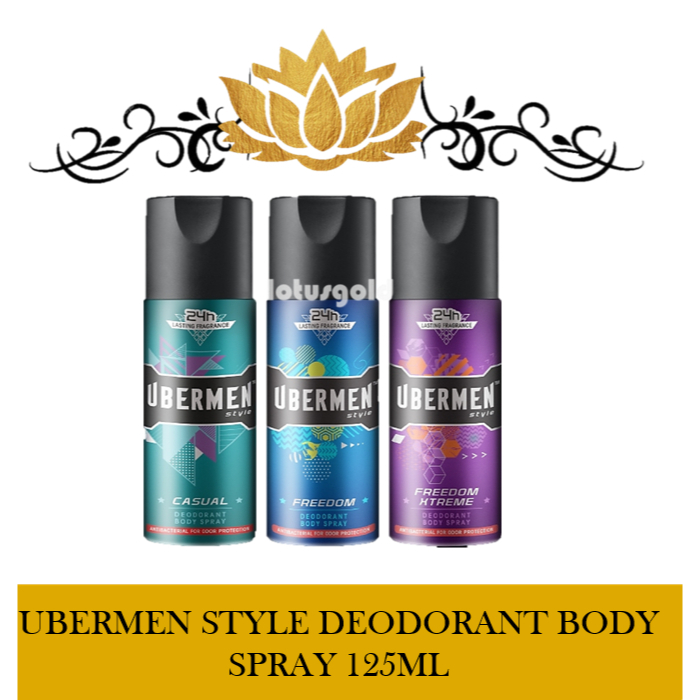 UBERMEN STYLE DEODORANT BODY SPRAY 125ML | Shopee Malaysia