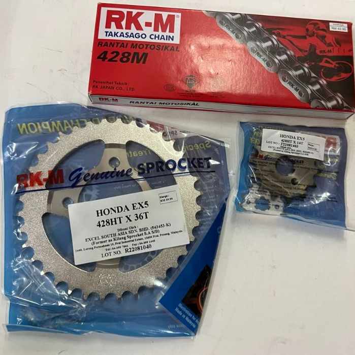 HONDA WAVE 100 RKM OE CHAIN KIT | Shopee Malaysia