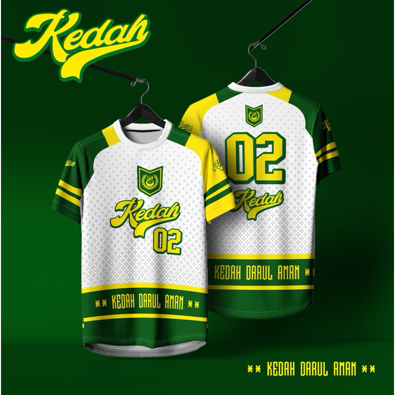 Kedah Darul Aman 02 Sublimation Tshirt Baju Kedah Darul Aman