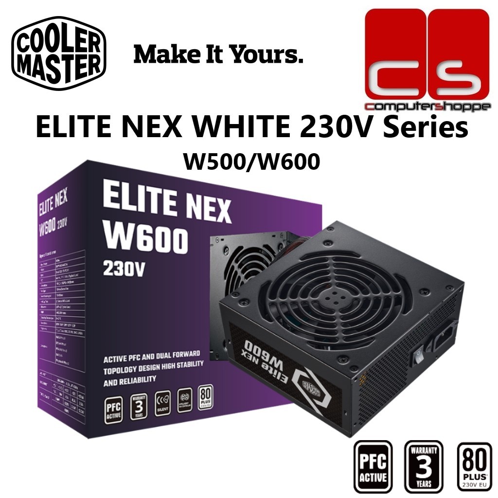 Alimentatore PC Cooler Master Elite NEX 700W - 80 Plus, Ventola 120 Mm, Non Modulare