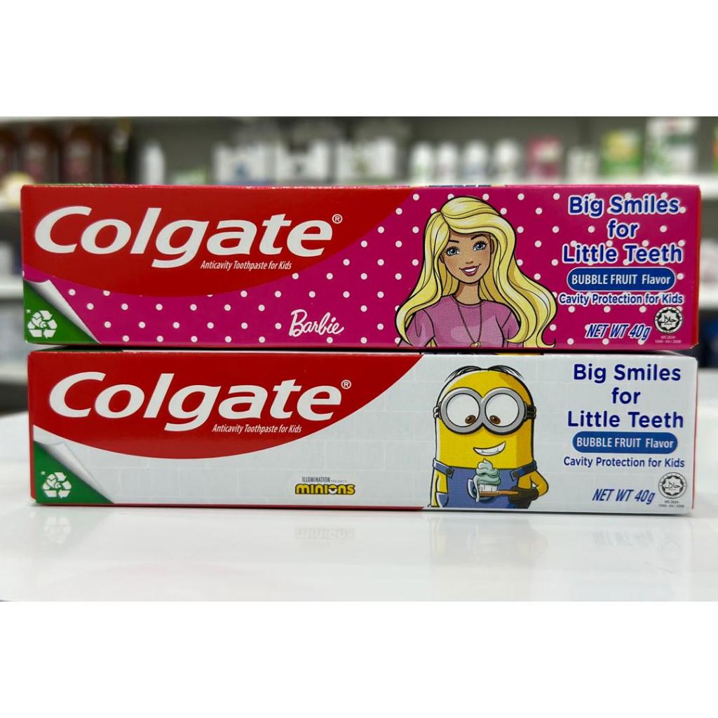 Colgate Anticavity Toothpaste for Kids 40g (Barbie/Minions) | Shopee ...