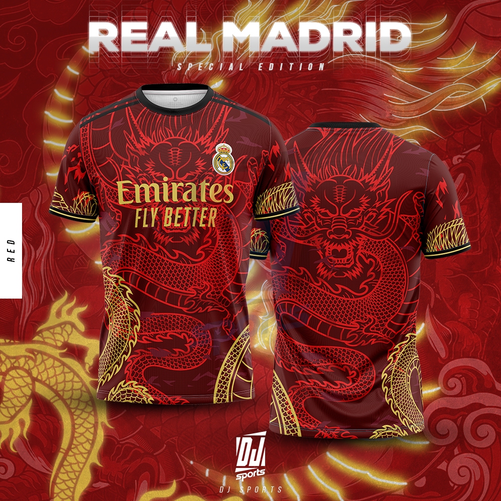 DJ Sport️ P1 Real Madrid Bola Football Jersey Size S-10XL