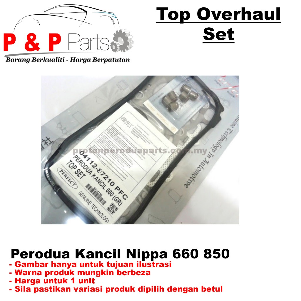 Engine Top Overhaul Gasket Set Perodua Kancil , Nippa 660 850