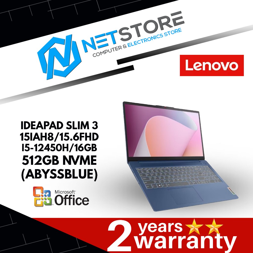 LENOVO IPS3 15IAH8/15.6FHD/I5-12450H/16GB/512GBNVME/W11/H&S ...