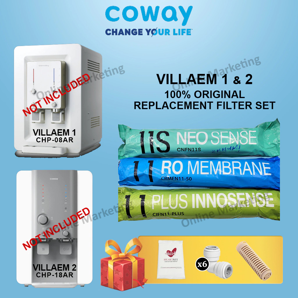 100 Original COWAY Filter Replacement for Coway Neo Plus Core Ombak
