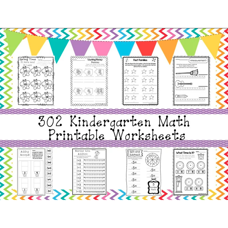 PDF] Kindergarten Math Worksheets Preschool Learning Kids Printable ...