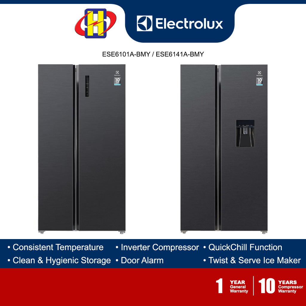 Electrolux Refrigerator (571L) Inverter Quick & Freeze Side By Side