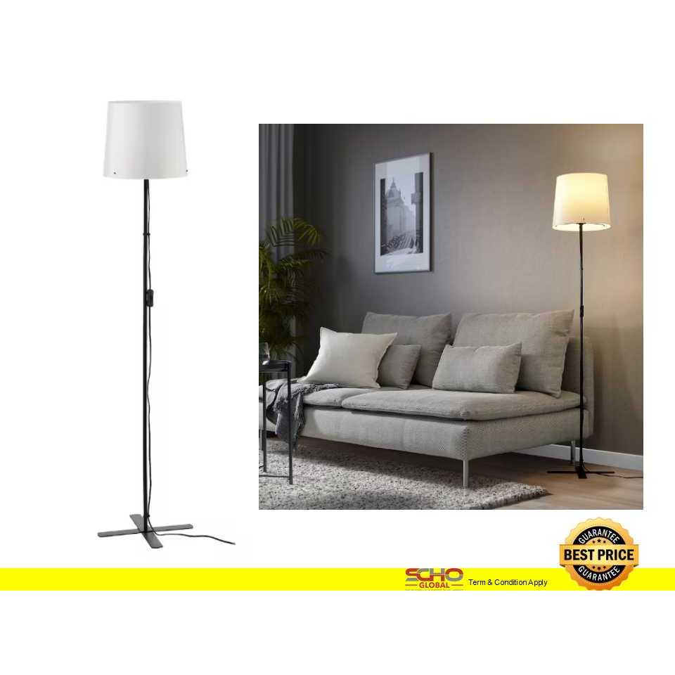 IKEA-BARLAST Floor lamp, black/white, 150 cm | Shopee Malaysia