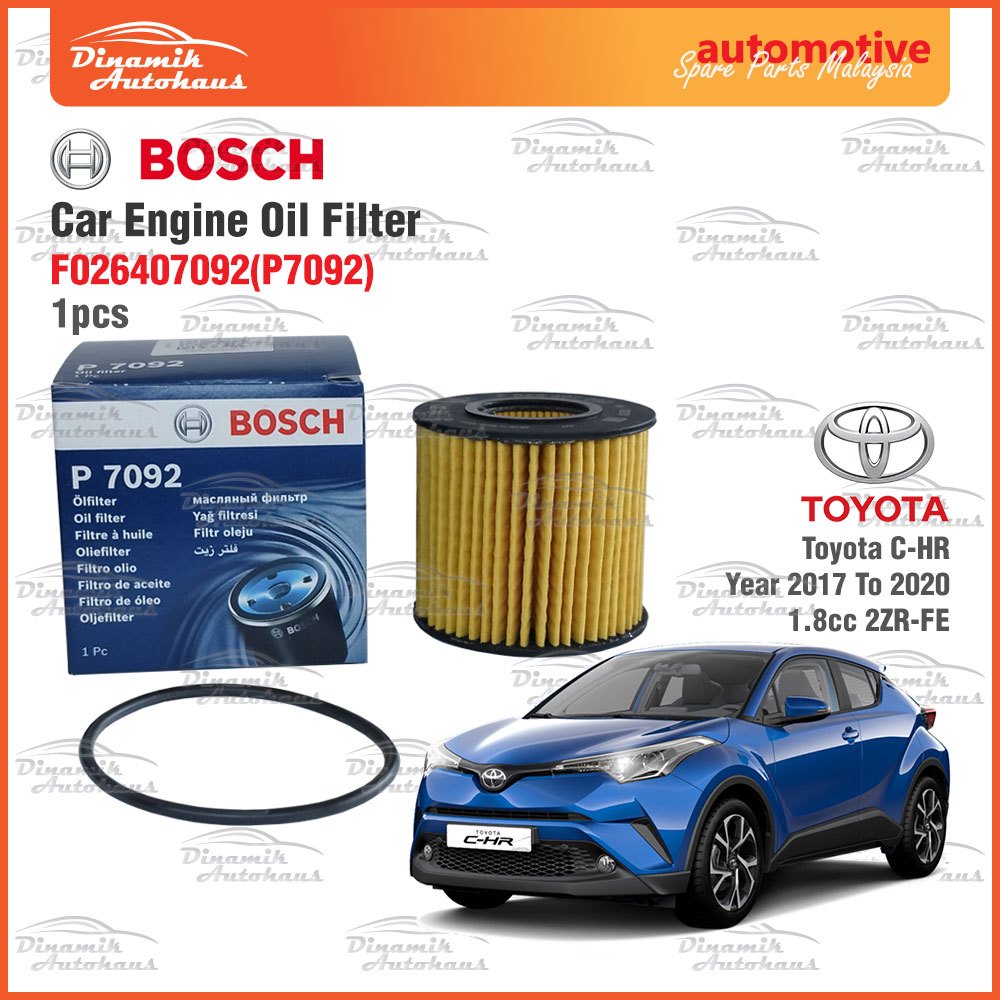 Toyota CHR 1.8cc 2ZR-FE Year 2017 To 2020 Car Engine Oil Filter Penapis ...