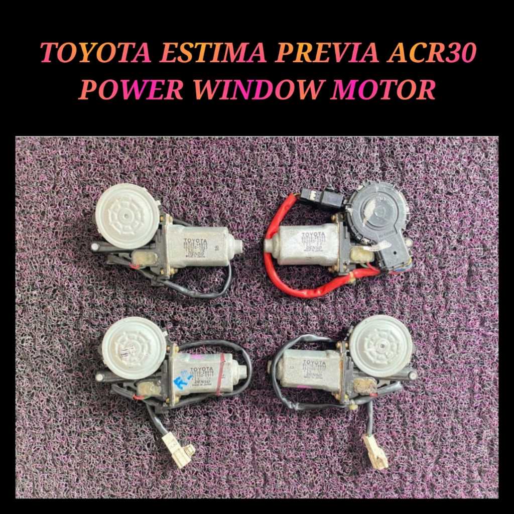 🇯🇵🇯🇵 Door Regulator Motor Toyota Estima Previa ACR30 00-05 Door ...