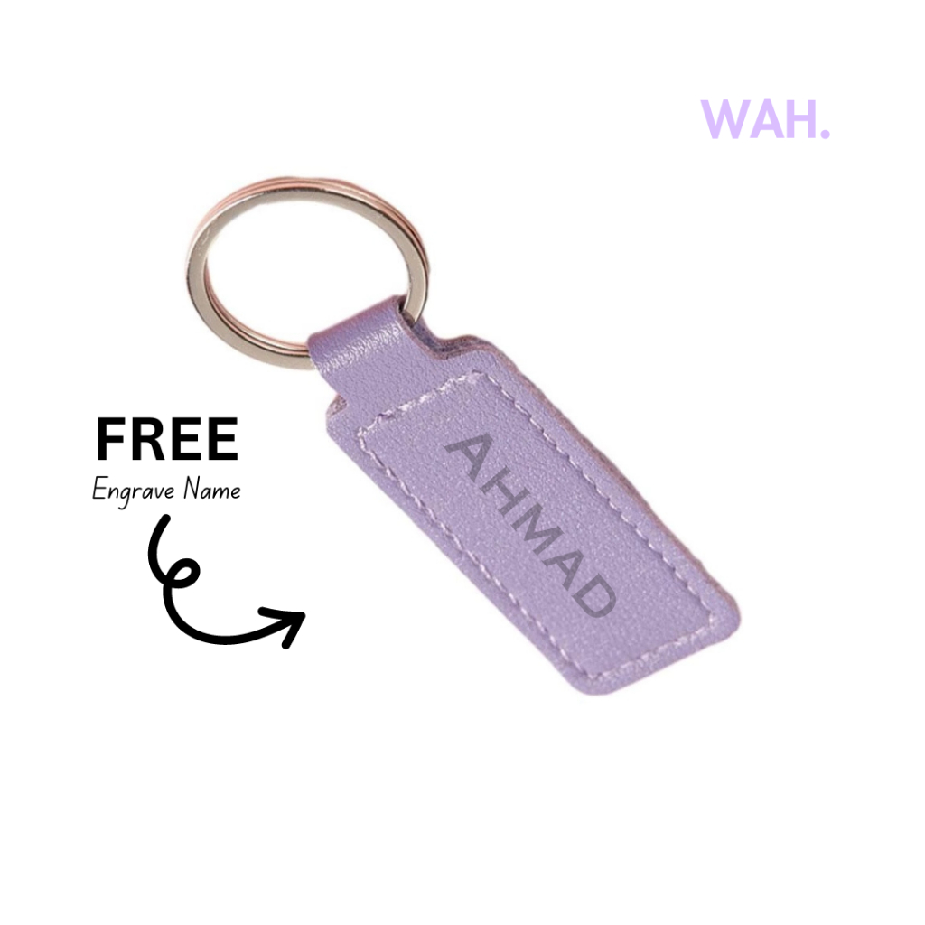 Porte-Clés Personnalisé Lettre Initiale - Résine Acrylique - Violet - Pour Clés, Sac à Dos - Cadeau Personnalisable