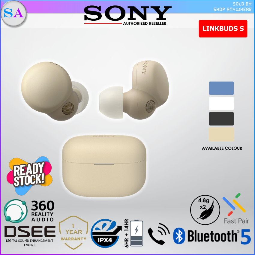 SONY WF-LS900N LinkBuds S Bluetooth Truly Wireless Headphones