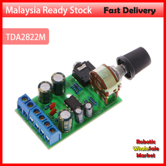 TDA2822M 2.0 Stereo Audio Amplifier Board Dual Channel AMP AUX Amplifier Board Module DC 1.8-12V audio board