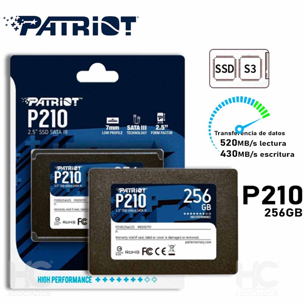 Patriot P210 / P220 Series 2.5" SSD Sata III Internal Solid State Drive ...