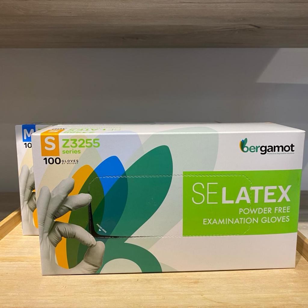 Bergamot SELATEX Powder Free Latex Gloves 100pcs Shopee Malaysia