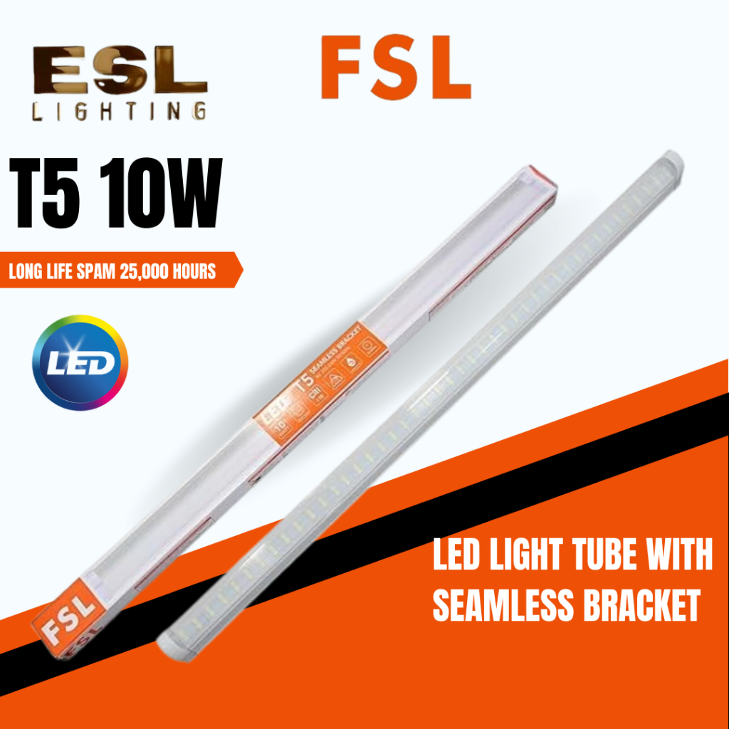 ESL LIGHTING FSL LED TUBE SET T5 - 10W/3FEET/4000K | Shopee Malaysia