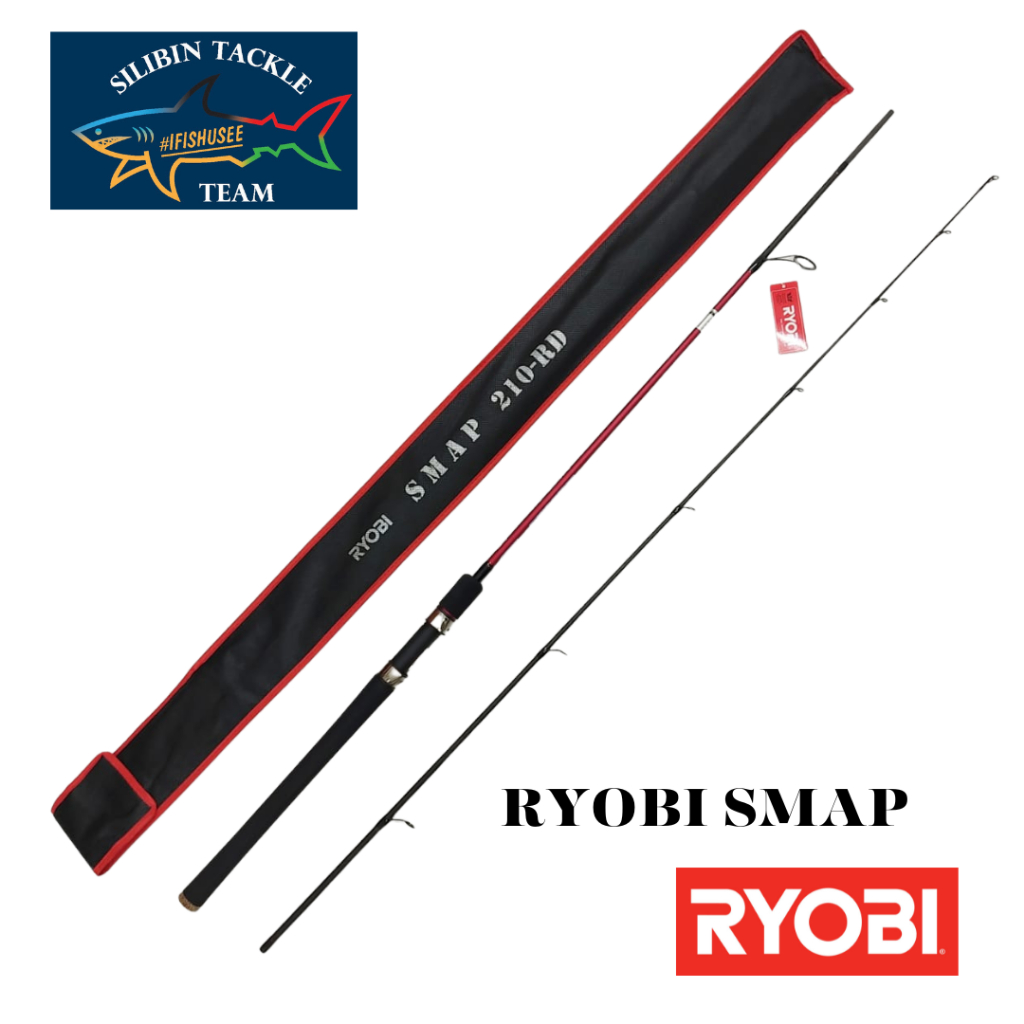 RYOBI SMAP SPINNING FISHING ROD (RD/BL) | Shopee Malaysia