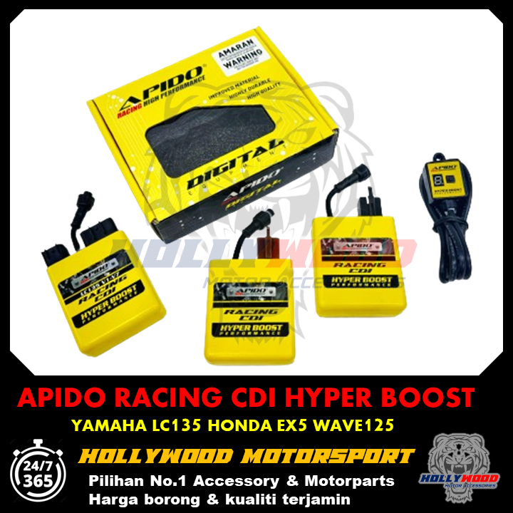 APIDO RACING CDI 9 MODES LC135 EX5 WAVE125 HYPER BOOST PERFORMANCE USE ...