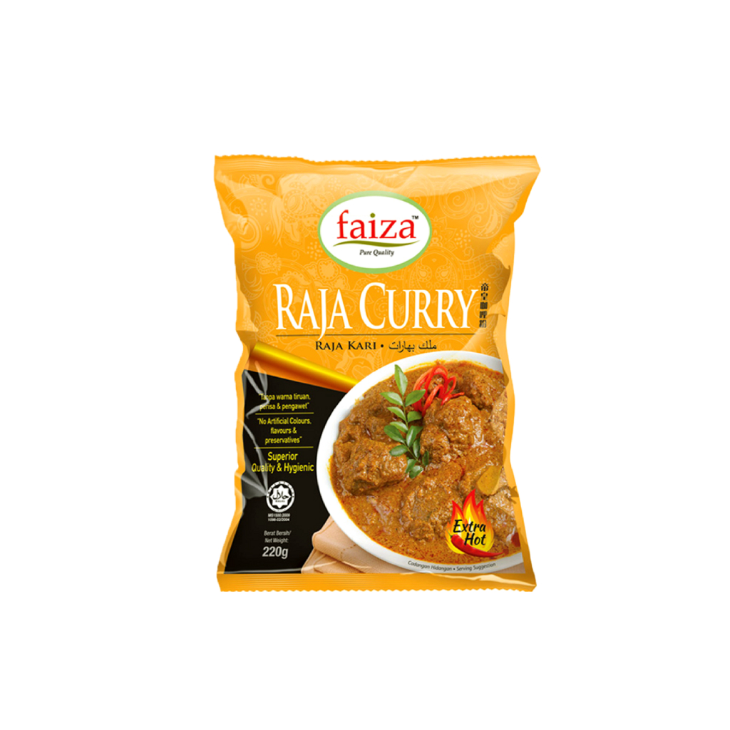 FAIZA Rempah Raja Kari 220g Pack | Shopee Malaysia