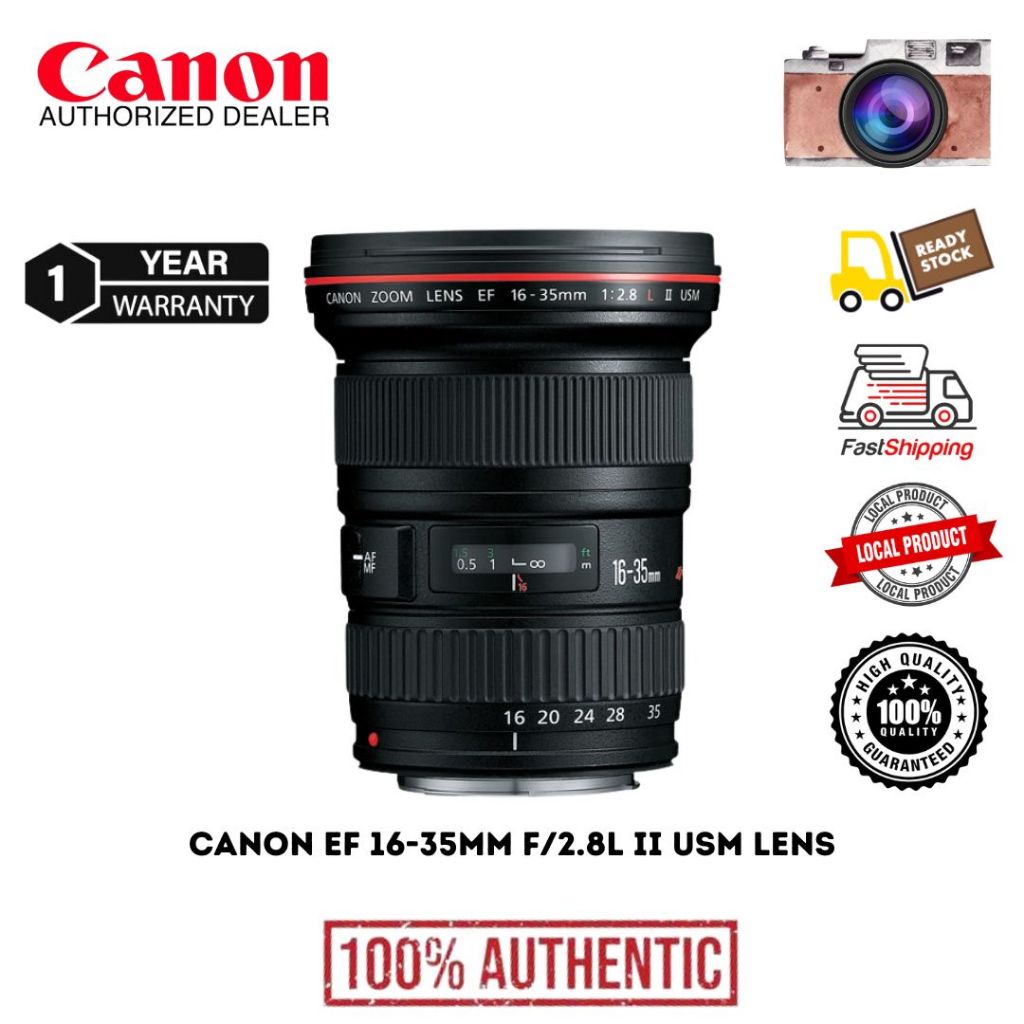 Canon EF 16-35mm f/2.8L II USM Autofocus Zoom Super Wide