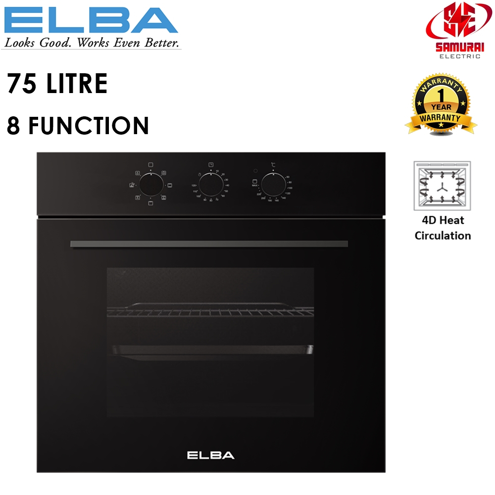 ELBA BUILT IN OVEN 75 LITRE WITH 8 FUNCTION Shopee Malaysia
