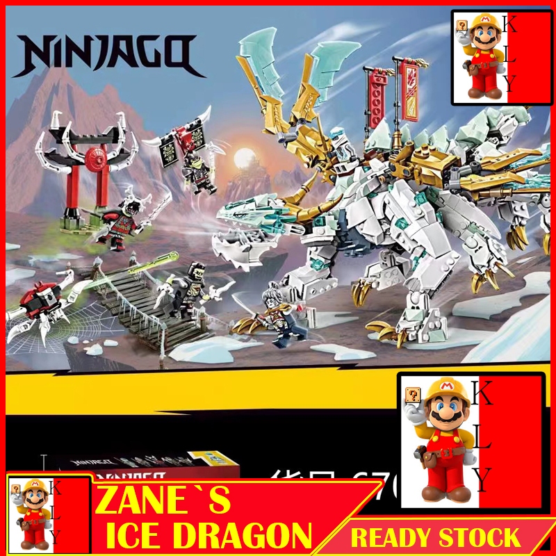 67003 ( 71786 ) Ninja Series Zane`s Ice Dragon Building Blocks ...
