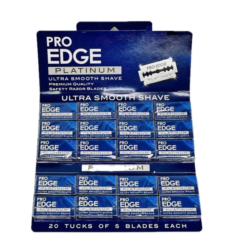PRO EDGE PLATINUM ULTRA SMOOTH SHAVING BLADE 100PCS | Shopee Malaysia