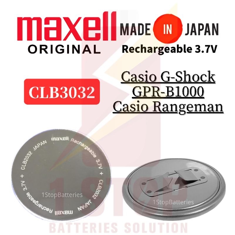Original Maxell CLB3032 3.7V rechargeable watch battery for Casio ...