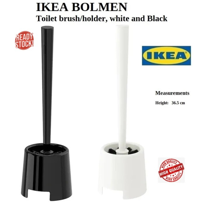 IKEA BOLMEN Toilet Brush Holder Toilet Bowl Brush Berus Tandas 马桶刷 Black/White