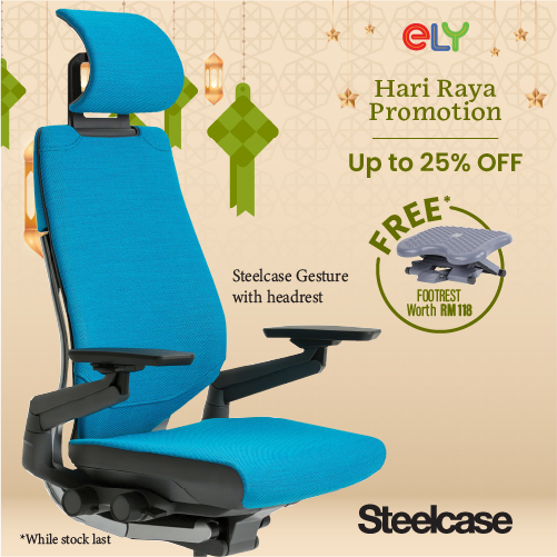 ELY Steelcase Gesture High Back Fabric / Office chair / Ergonomic Chair