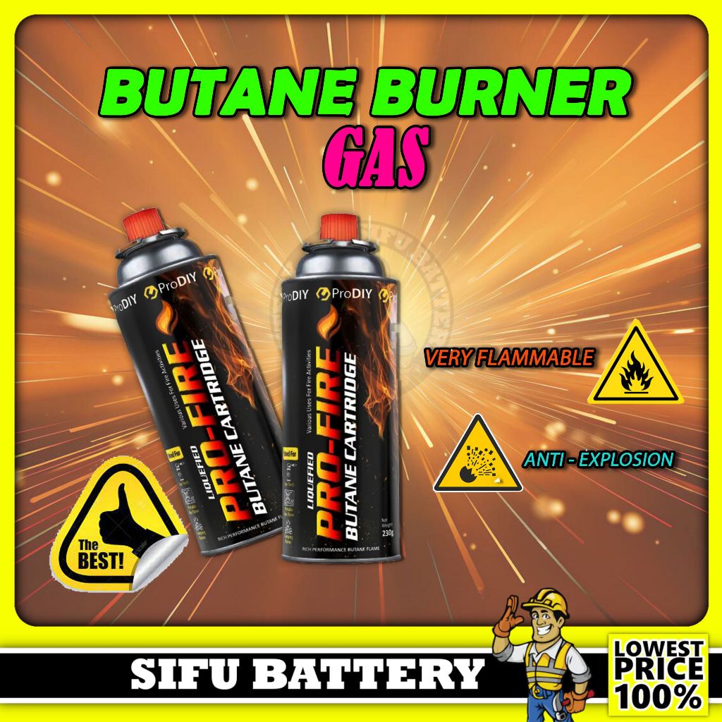 Butane Burner Welding Fire Maker Flame AntiExplode + CAMPSOR Camping
