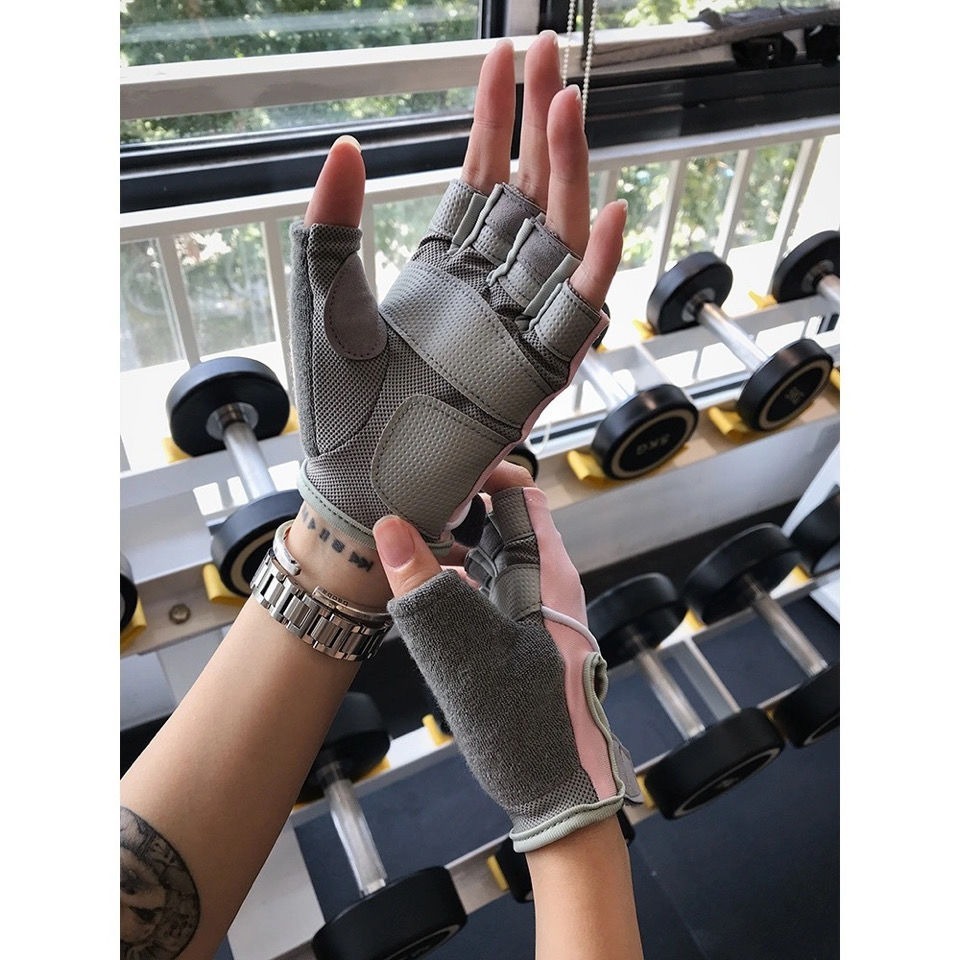 Fitness half-finger gloves dumbbell training cycling yoga badminton ...